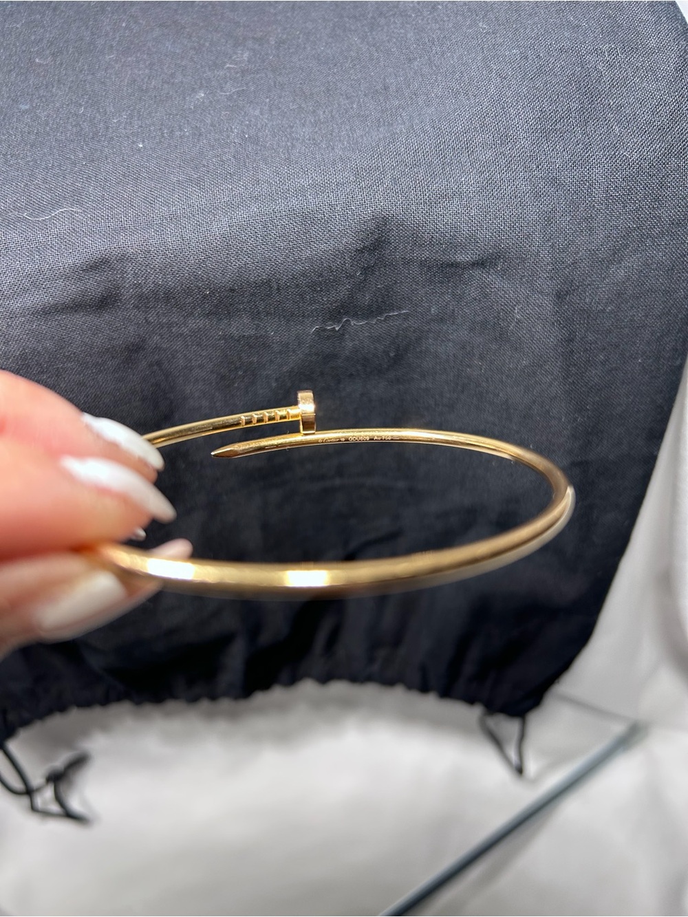 Cartier 18K Gold Juste Un Clou Bracelet size 19 Papers and Box included - Picture 4 of 5